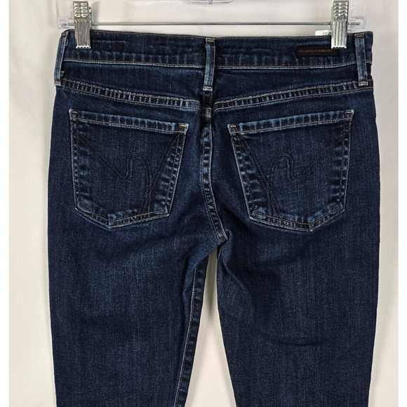 Citizens of Humanity Jeans Women's 26 Blue Avedon Low Rise Skinny Dark Wash - Picture 3 of 16
